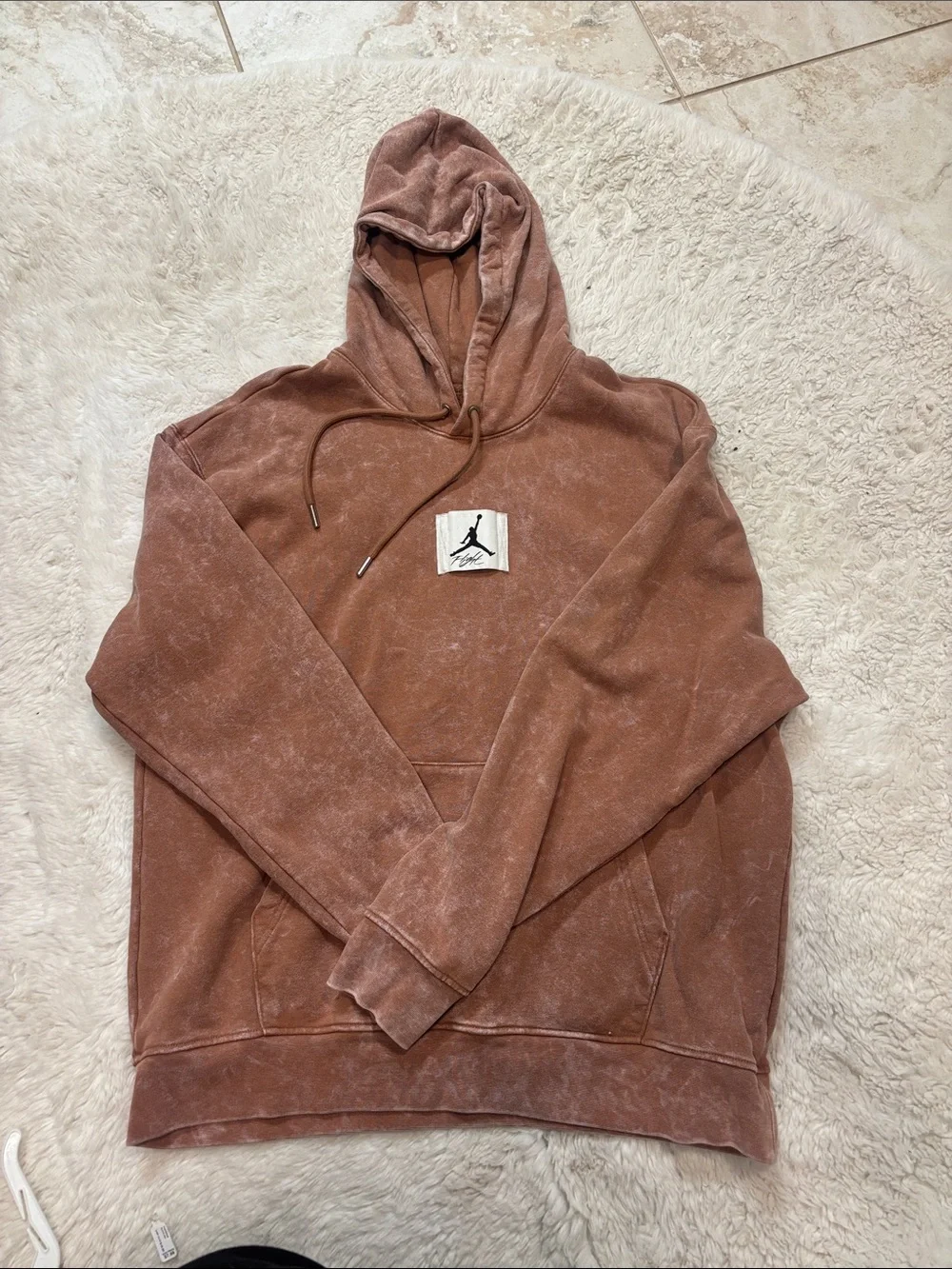 Jordan Washed Rust Brown Pullover Hoodie